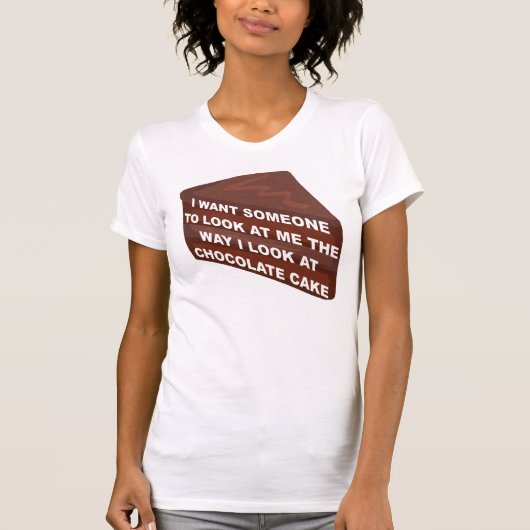 Houd van me als de Grappige T-shirt van de Cake (Voorkant)