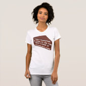 Houd van me als de Grappige T-shirt van de Cake (Voorkant volledig)