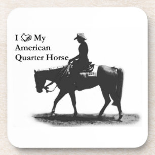 Houd van mijn American Quarter Horse coaster Bier Onderzetter
