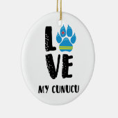 HOUD VAN MIJN CUNUCU (zwarte letters) - Versiering Keramisch Ornament (Rechts)