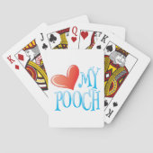 Houd van mijn hond pokerkaarten (Achterkant)