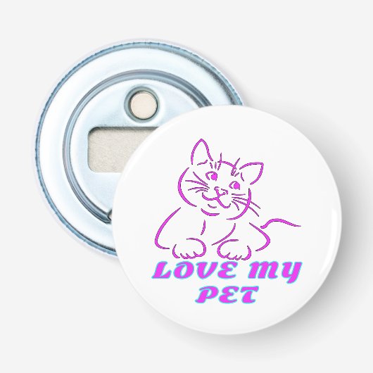 HOUD VAN MIJN KUSTPINK-PET BUTTON FLESOPENER (Voorkant)