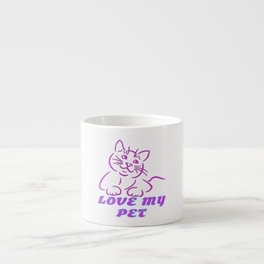 HOUD VAN MIJN KUSTPINK-PET ESPRESSO KOP (Voorkant)