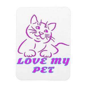 HOUD VAN MIJN KUSTPINK-PET MAGNEET