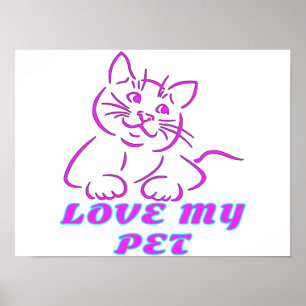 HOUD VAN MIJN KUSTPINK-PET POSTER