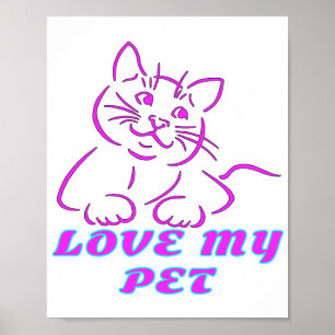 HOUD VAN MIJN KUSTPINK-PET POSTER