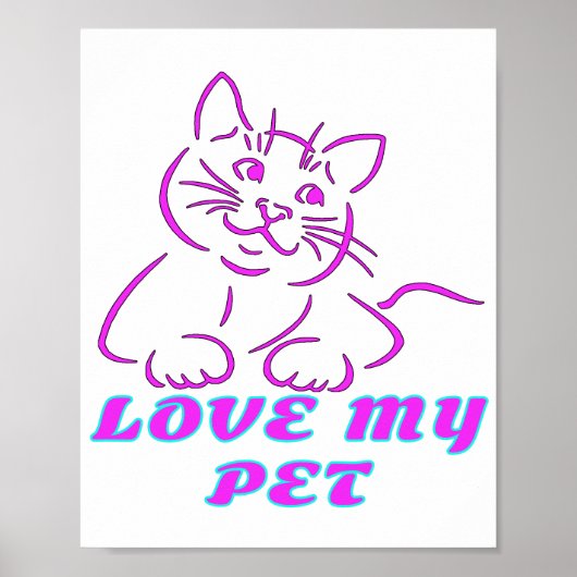 HOUD VAN MIJN KUSTPINK-PET POSTER (Voorkant)