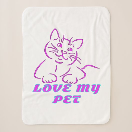 HOUD VAN MIJN KUSTPINK-PET SHERPA DEKEN (Voorkant)