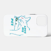 HOUD VAN MIJN KUTE AQUA-PET CAT Case-Mate iPhone CASE (Achterkant (horizontaal))