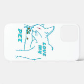 HOUD VAN MIJN KUTE AQUA-PET CAT Case-Mate iPhone CASE (Achterkant (horizontaal))