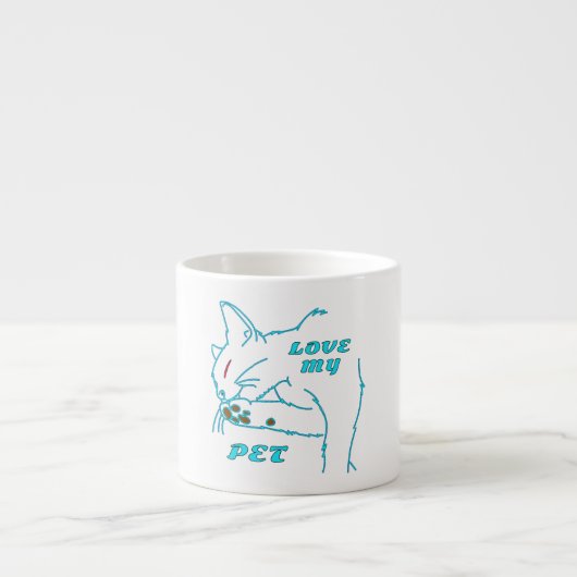 HOUD VAN MIJN KUTE AQUA-PET CAT ESPRESSO KOP (Voorkant)