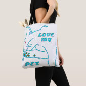 HOUD VAN MIJN KUTE AQUA-PET CAT TOTE BAG (Dichtbij)