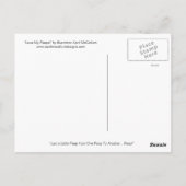 HOUD VAN MIJN PEEPS! Briefkaart van April McCallum (Achterkant)