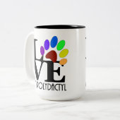 HOUD VAN Mijn polydactyl-15oz Tweekleurige Koffiemok (Voorkant links)