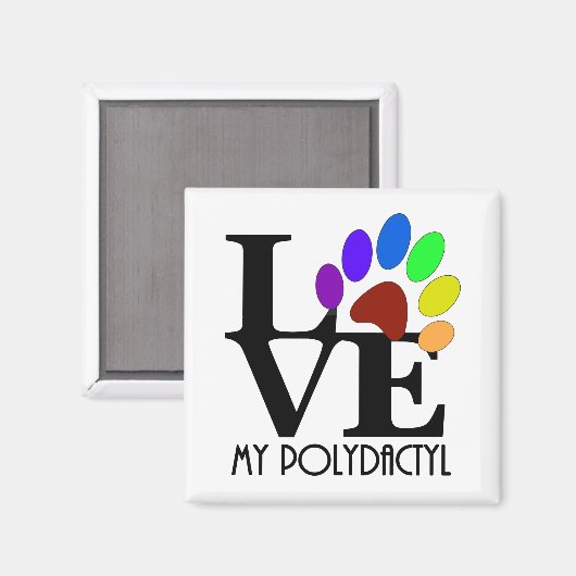 HOUD VAN Mijn polydactyl Magneet (Voorkant / Achterkant)