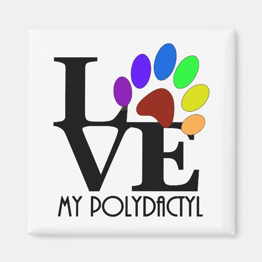 HOUD VAN Mijn polydactyl Magneet (Voorkant)