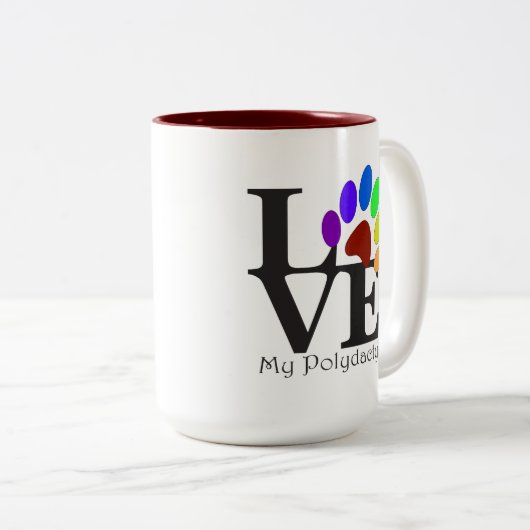 HOUD VAN Mijn Polydactyl Mok van 15 oz (Voorkant rechts)