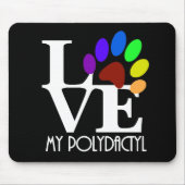 HOUD VAN Mijn polydactyl Muismat (Voorkant)