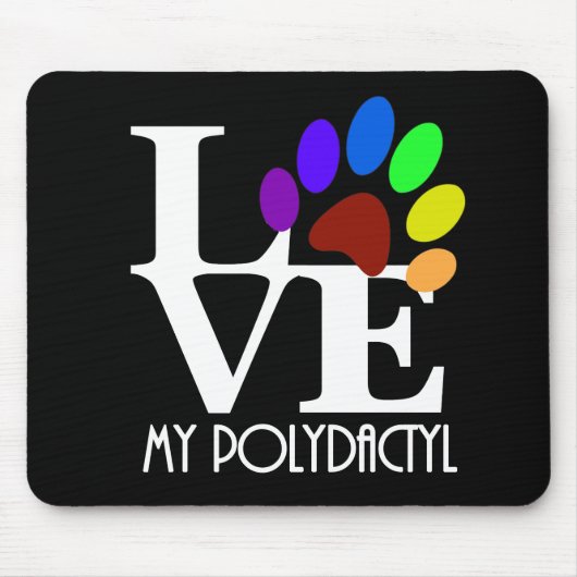 HOUD VAN Mijn polydactyl Muismat (Voorkant)