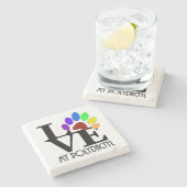 HOUD VAN Mijn polydactyl Stenen Onderzetter (Zijkant)