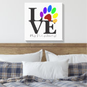 HOUD VAN mijn polydacylkat Canvas Afdruk (Insitu (Slaapkamer))
