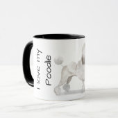 Houd van mijn Poodle (wit) Mok (Voorkant links)