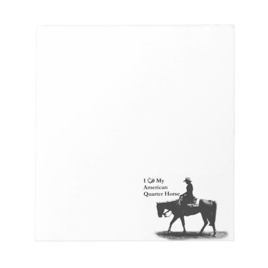 Houd van mijn QH notitieblok (Voorkant)