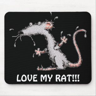 HOUD VAN MIJN RAT!!! MOUSEPAD - CUTE!!! MUISMAT