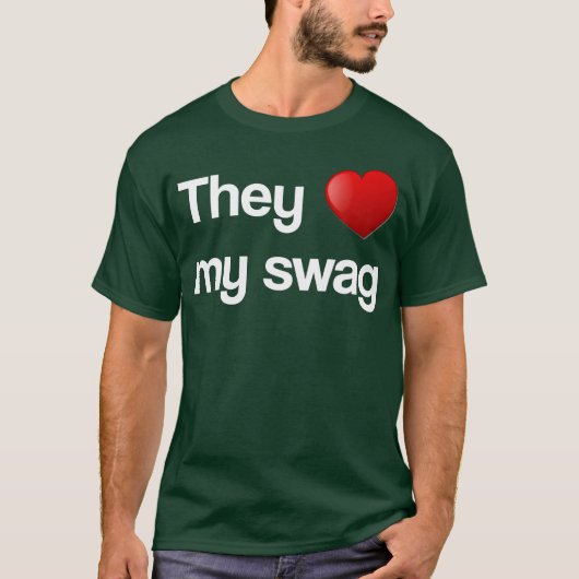 Houd van mijn retro swag t-shirt (Voorkant)