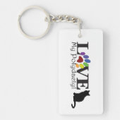 HOUD VAN Mijn Sleutelhanger met polydactylkat (Voorkant)