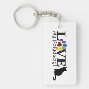 HOUD VAN Mijn Sleutelhanger met polydactylkat