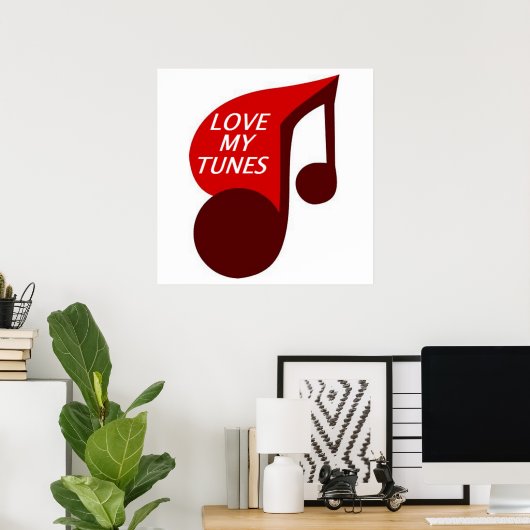 HOUD VAN MIJN TUNES POSTER (Thuiskantoor)