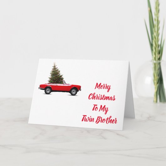 HOUD VAN MIJN "TWINEBROER" IN CHRISTMAS FEESTDAGEN KAART (Voorkant)