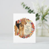Houd van mijn Welsh Terrier Briefkaart (Staand voorkant)