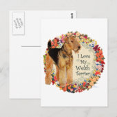Houd van mijn Welsh Terrier Briefkaart (Voorkant / Achterkant)