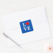 HOUD VAN moderne chic Vierkante Sticker (Envelop)