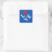 HOUD VAN moderne chic Vierkante Sticker (Tas)