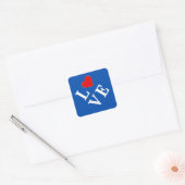 HOUD VAN moderne chic Vierkante Sticker (Envelop)