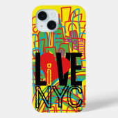 Houd van NYC Live in NYC iPhone Case (Achterkant)