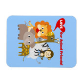 Houd van Onze Dierlijke Vrienden Magneet (Horizontaal)