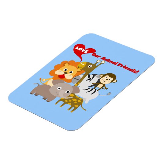 Houd van Onze Dierlijke Vrienden Magneet (Linkerzijde)