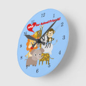 Houd van Onze Dierlijke Vrienden Ronde Klok (Hoek)