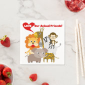 Houd van Onze Dierlijke Vrienden Servet (Insitu)