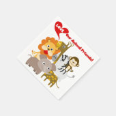 Houd van Onze Dierlijke Vrienden Servet (Hoek)