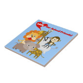 Houd van Onze Dierlijke Vrienden Tegeltje (Zijkant)