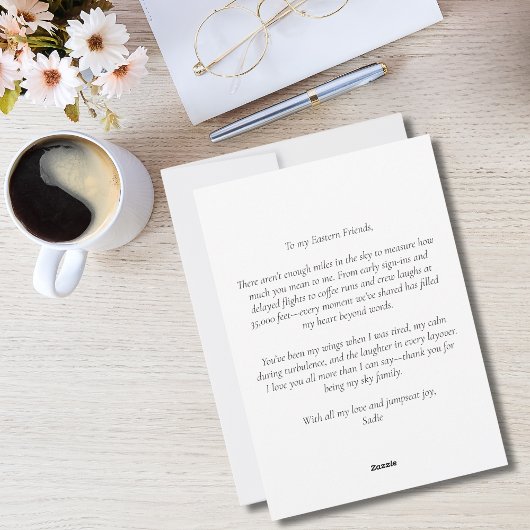 Houd van onze Silverliner Family Airplane Hearts S Feestdagenkaart