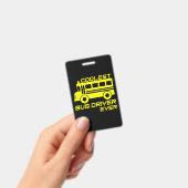 houd van schoolbuschauffeur coolste buschauffeur badge (Handheld)