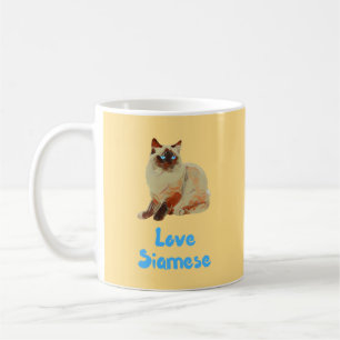 Houd van Siamese katten Koffiemok