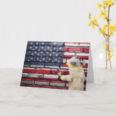 Houd van USA graffiti muurkunst. Kaart (Gele Bloem)