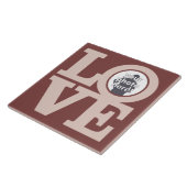 HOUD VAN UW PHOTO aangepaste keramische tegel Tegeltje (Zijkant)